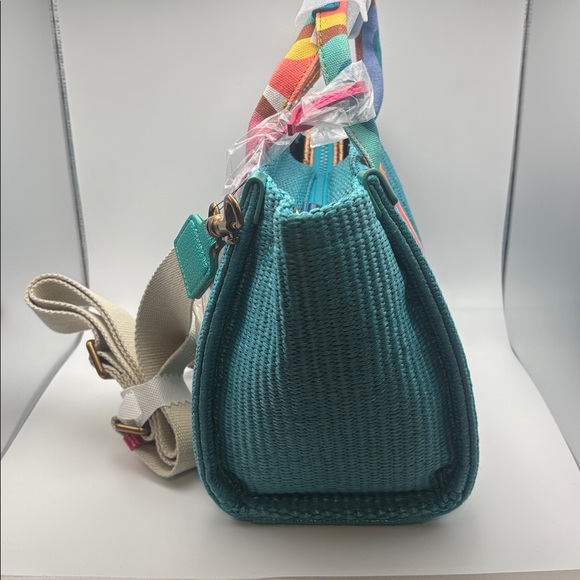 Kurt Geiger London small Southbank Shopper Bag in aqua blue NWT - Picture 8 of 12